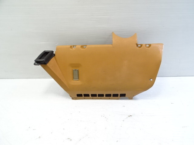83 Mercedes R107 380SL trim, interior, lower dash kick panel, left, palomino, 1078303545