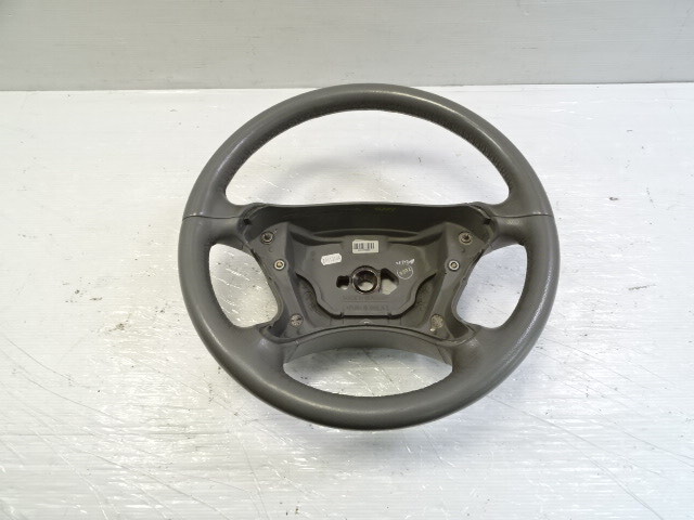 04 Mercedes R230 SL500 steering wheel, leather, gray oem 2304600503