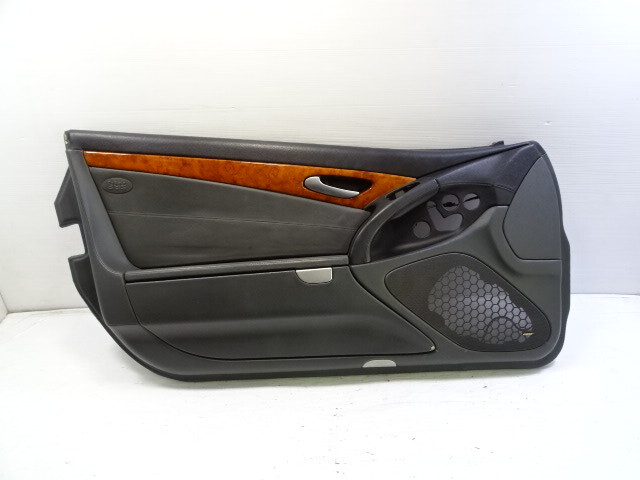 04 Mercedes R230 SL500 door panel, left, black/gray