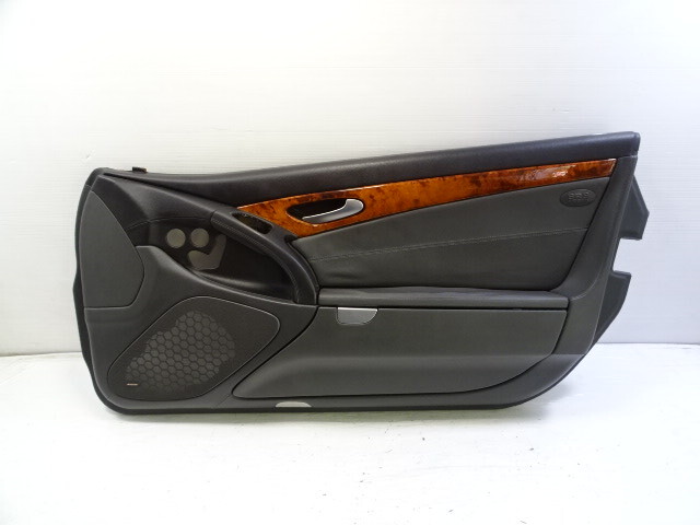 04 Mercedes R230 SL500 door panel, right, black/gray