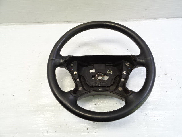 04 Mercedes R230 SL500 steering wheel, leather, black oem 2304600503