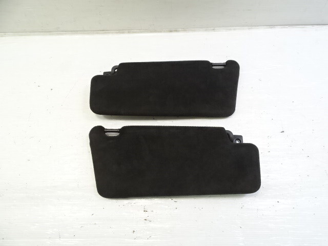 04 Mercedes R230 SL55 sunvisors, left and right, alcantara, charcoal gray, 2308101410 2308101310 SL500