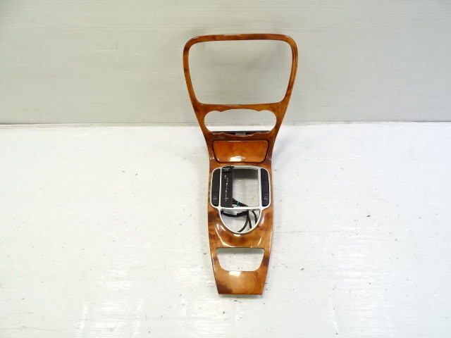 04 Mercedes R230 SL55 center console, wood trim, w/ashtray, 2306801539, walnut