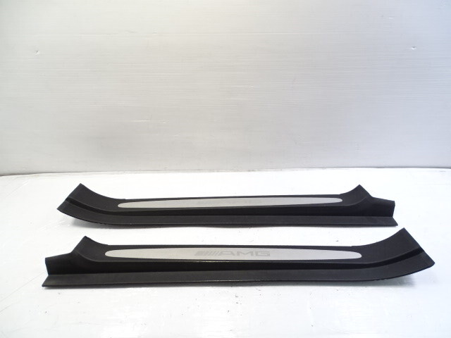 03 Mercedes R230 SL55 trim set, door step sills, AMG logo, 2306800335 2306800435
