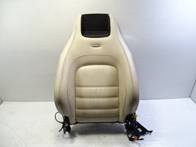 12 Mercedes W204 C63 seat cushion back, left ivory AMG coupe