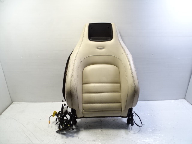 12 Mercedes W204 C63 seat cushion, back, right ivory AMG coupe