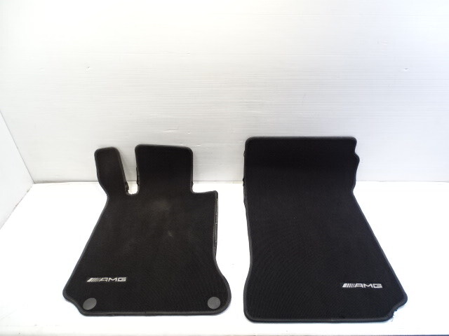 12 Mercedes W204 C63 floor mats, oem black coupe AMG