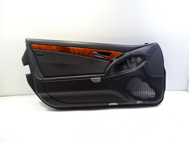 03 Mercedes R230 SL500 door panel, left, black, black designo