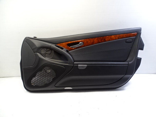 03 Mercedes R230 SL500 door panel, right, black, black designo