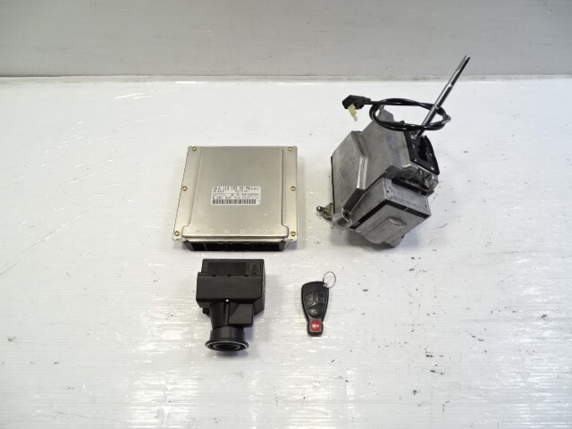 03 Mercedes R230 SL500 engine ignition ecu computer key fob & shifter 1131532379 keyless go