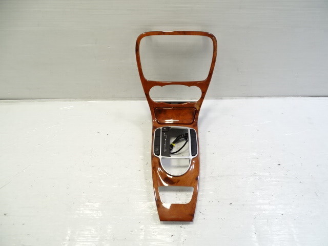 03 Mercedes R230 SL500 center console, wood trim, w/ashtray, 2306801539, walnut