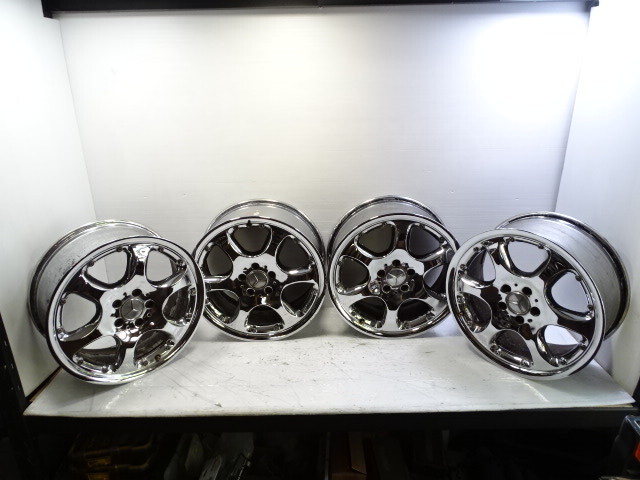 99 Mercedes R129 SL500 wheels, set of 4, 8x18, chrome aftermarket