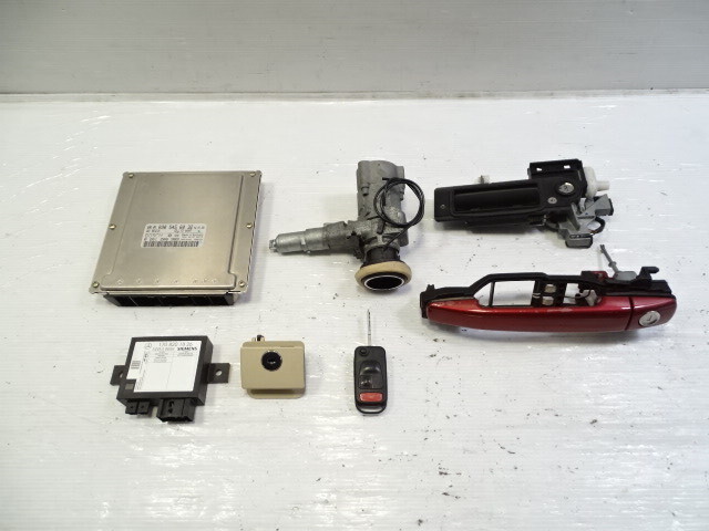 01 Mercedes R170 SLK320 ignition set, engine ecu, locks, keys, 0305456032