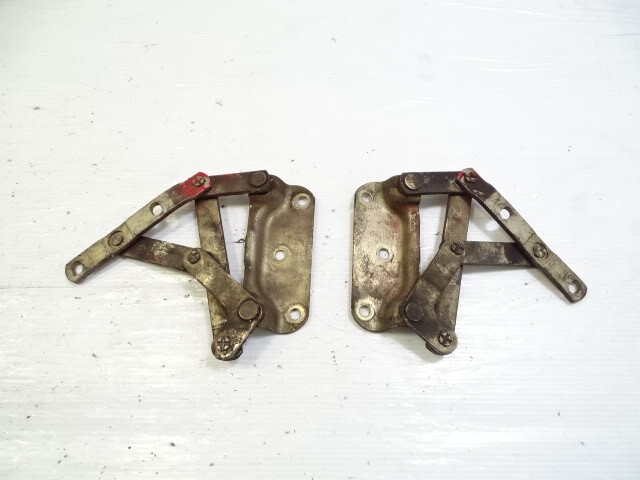 87 Porsche 928 S4 hood hinge set, left and right, 92851104204 92851104104