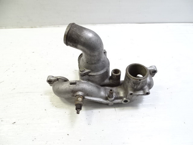 87 Porsche 928 S4 coolant thermostat housing, w/thermostat, 9281061652R 92810606503
