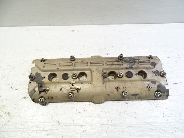 87 Porsche 928 S4 engine motor valve cover, left, 92810446107