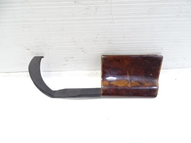 90 Mercedes R129 300SL trim, interior door handle surround wood bezel, left 1297660111