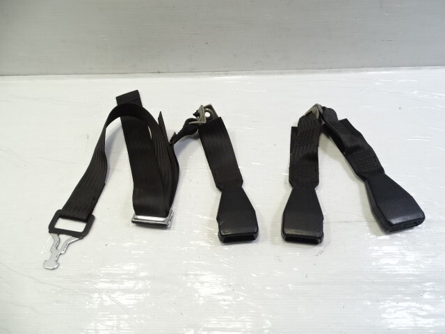 80 Mercedes W116 300SD seat belt buckle set, rear, black, 1238600469