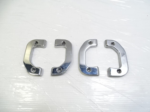 80 Mercedes W116 300SD trim set, door latch surround chrome