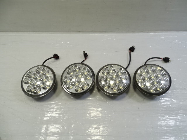 80 Mercedes W116 300SD headlight lamp set, LED aftermarket