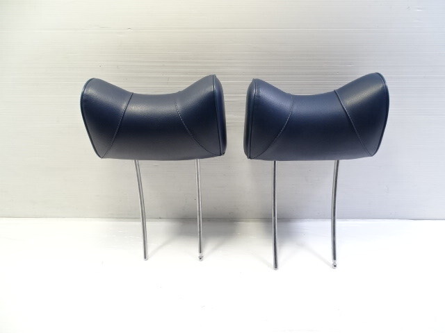 80 Mercedes W116 300SD headrest set, left and right, blue