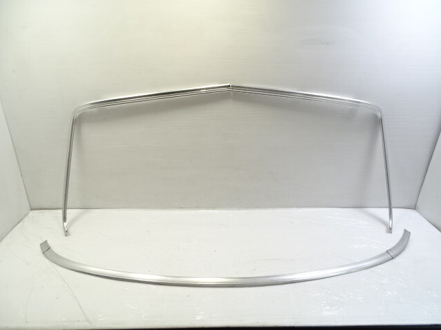 80 Mercedes W116 300SD trim set, rear windshield surround, chrome