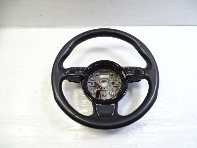 11 Audi A8 D4 Steering Wheel, Multifunction, w/ Paddle, Black 4H0419091
