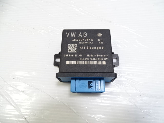 11 Audi A8 D4 module, headlight range adjuster, 4h4907357a