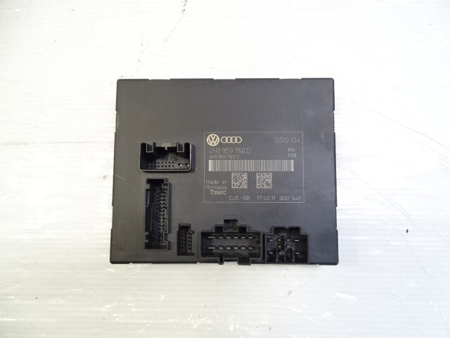 11 Audi A8 D4 Module, Seat Control Unit Front Left or Right 4H0959760