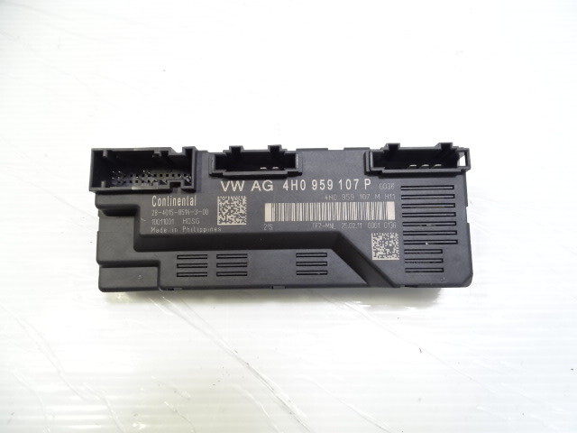 11 Audi A8 D4 Module, Trunk Lid Liftgate Power Close Control 4H0959107