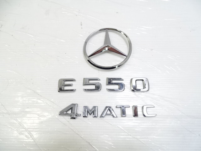  emblem set, on trunk lid E550 4Matic, 2128170016, 10-16 Mercedes-Benz W212 E550