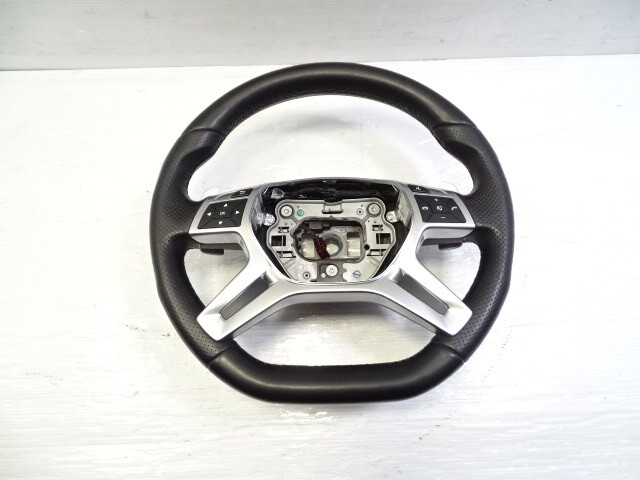 2015 Mercedes W463 G63 steering wheel, black, 1664600718