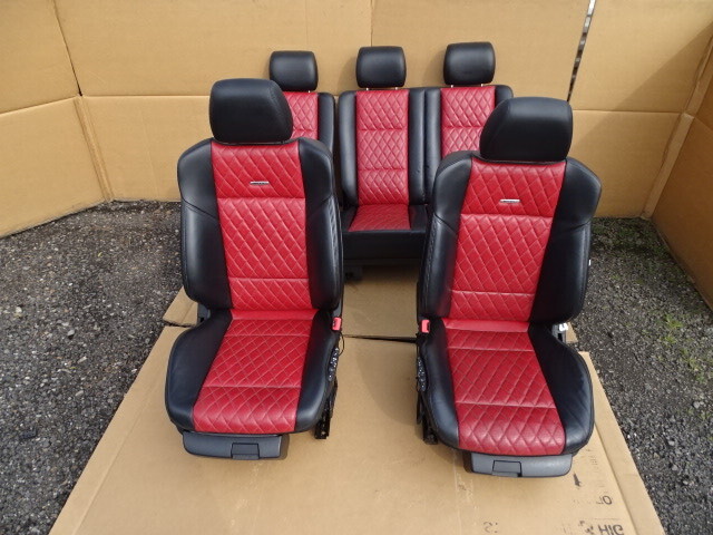2015 Mercedes W463 G63 seats, front/rear, black/red