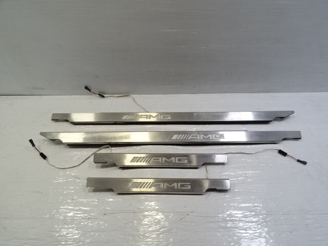 2015 Mercedes W463 G63 trim set, illuminated door step sill scuff plate AMG