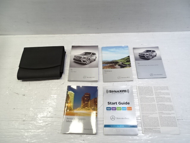 14 Mercedes X166 GL450 owners manual 1665845900 w/case