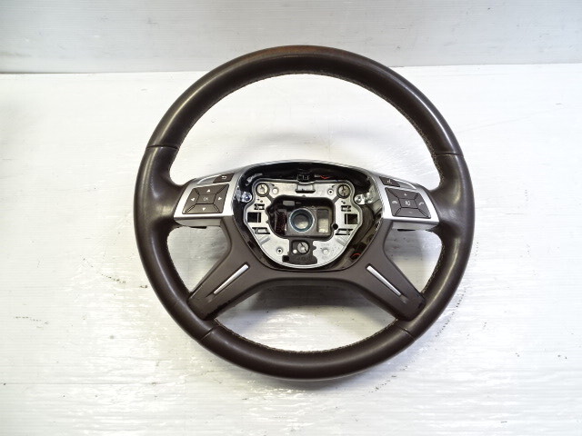 14 Mercedes X166 GL450 steering wheel, brown, 1664609103