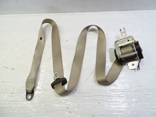 14 Mercedes X166 GL450 seat belt, left rear 2nd row, beige, 1668601386