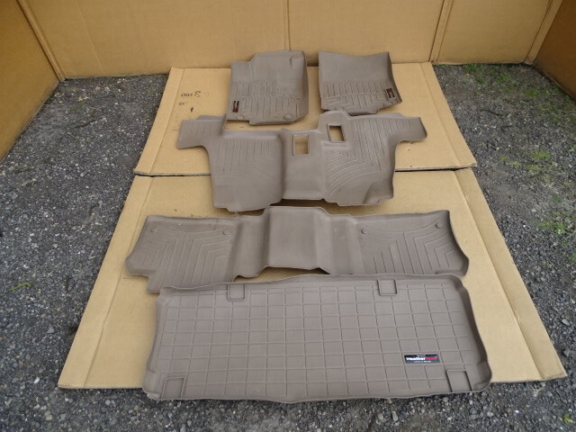 14 Mercedes X166 GL450 floor mats weathertech all weather beige, 1666803801 1666803701