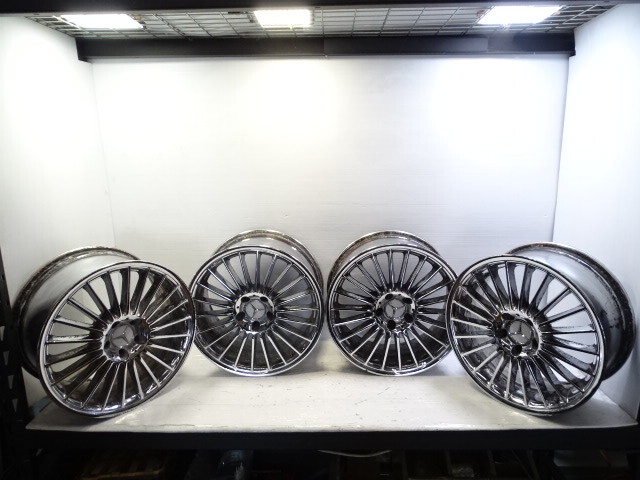 06 Mercedes R230 SL500 wheel set, rim 2304011502 2304011602 8.5x18 9.5x18 ET30 ET33 Staggered