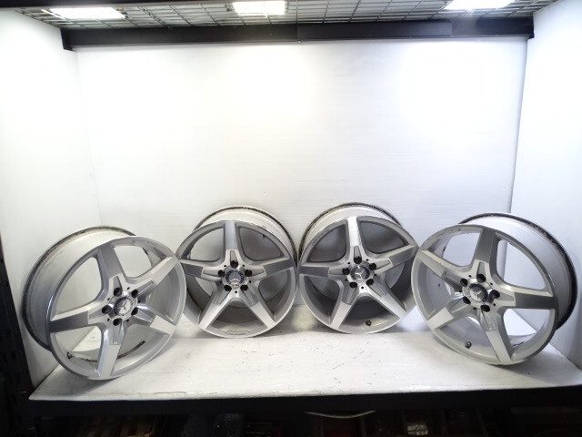 2012 Mercedes R172 SLK350 wheel set rims, 7.5x18 ET42 8.5x18 ET36, AMG, 1724012702 1724012602