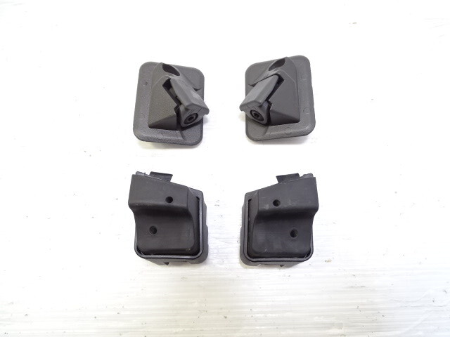 08 Mercedes R230 SL550 trunk lid striker stop adjuster set, 2307500126 2307500226 black/gray