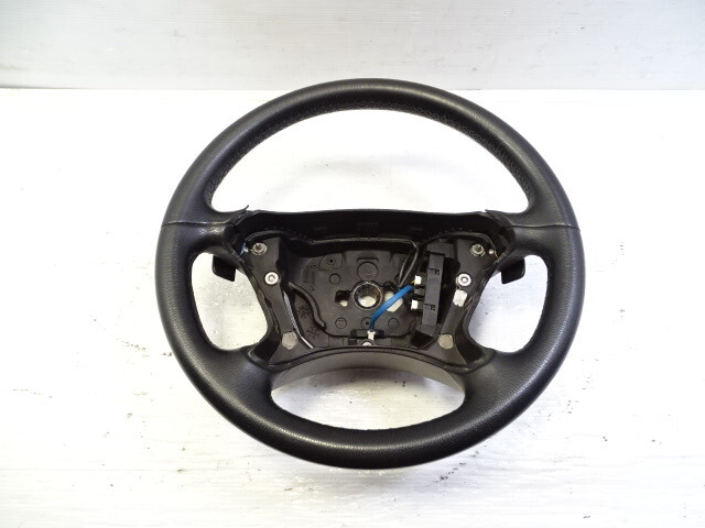 08 Mercedes R230 SL550 steering wheel, leather, 2304609503 black