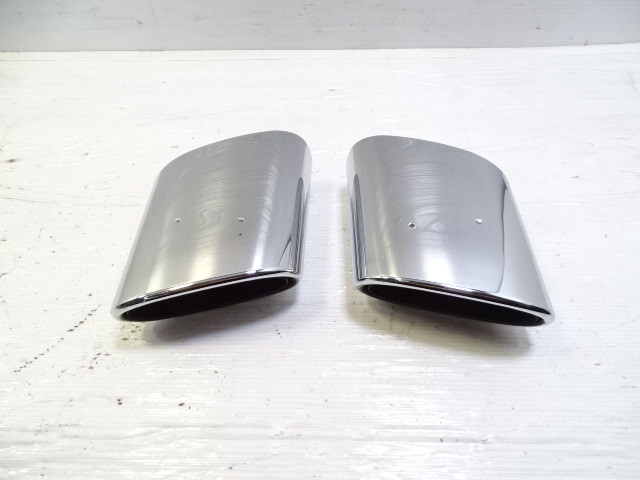 08 Mercedes R230 SL550 exhaust tips, set, left and right OEM