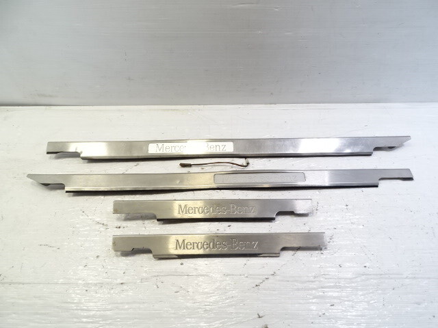 02 Mercedes W463 G500 trim set, illuminated door step sill scuff plate set oem