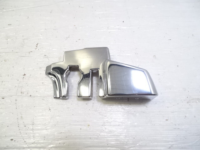 84 Mercedes R107 380SL trim, B pillar cover, left chrome 1076930335