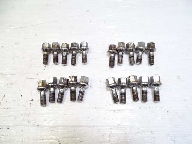 84 Mercedes R107 380SL lug nuts, set of 20, short