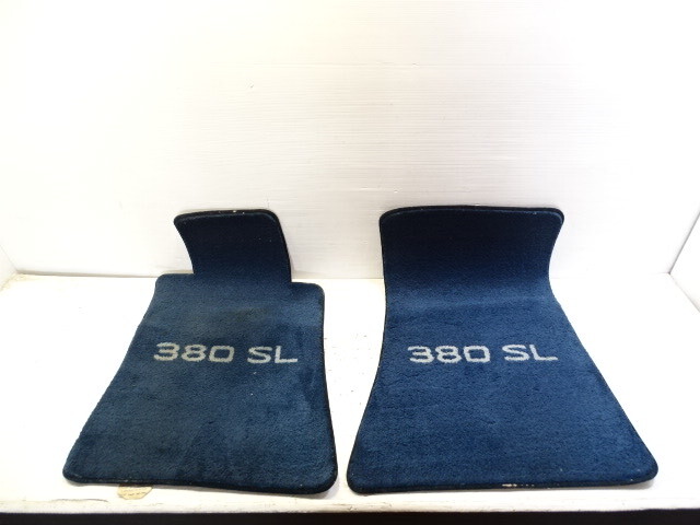 84 Mercedes R107 380SL floor mats covers blue
