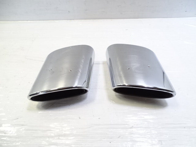 08 Mercedes R230 SL550 exhaust tips, set, left and right OEM