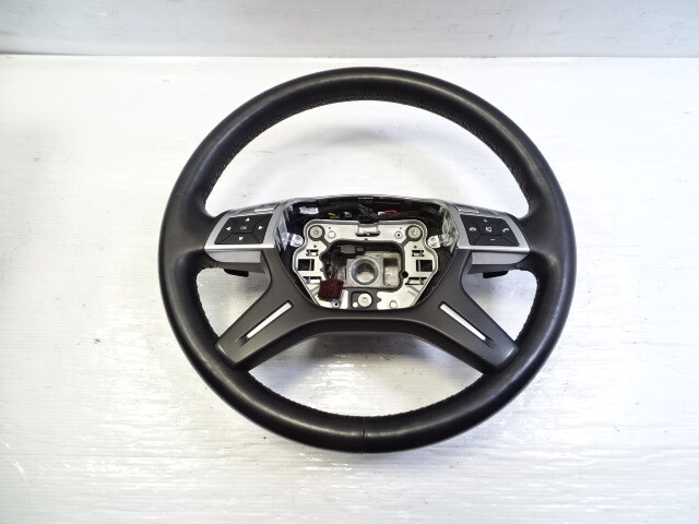 13 Mercedes X166 GL450 steering wheel, black, 1664605303