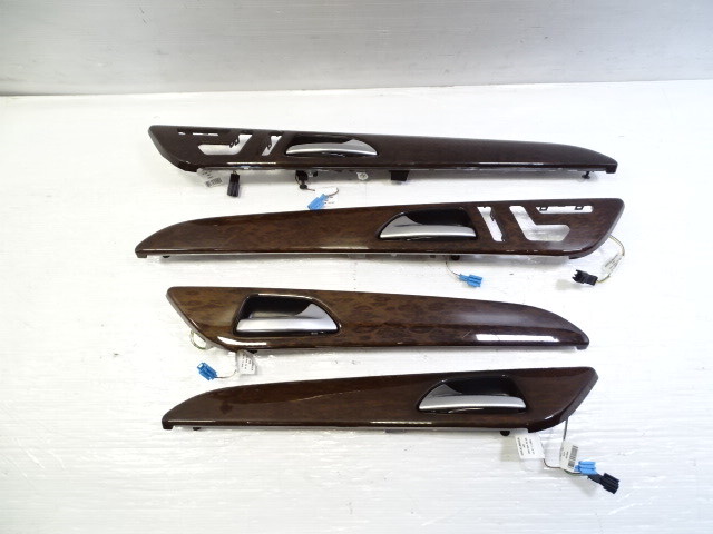 13 Mercedes X166 GL450 trim set door panel wood 1667203122 1667203222